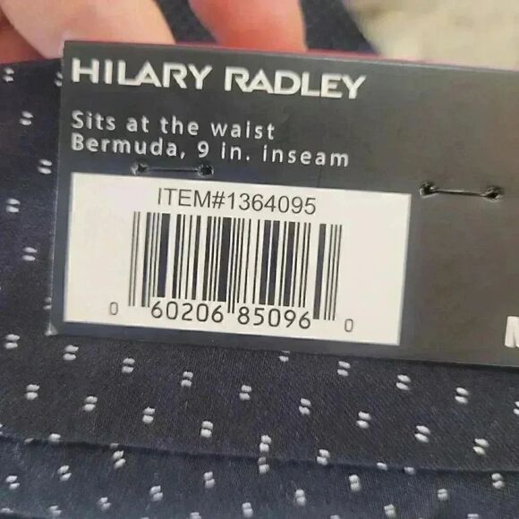 Hilary Radley Women's Navy/White Mini Polka-dot Shorts NEW - Picture 10 of 11